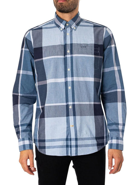 Camicia Barbour harris tailored Uomo - Blu