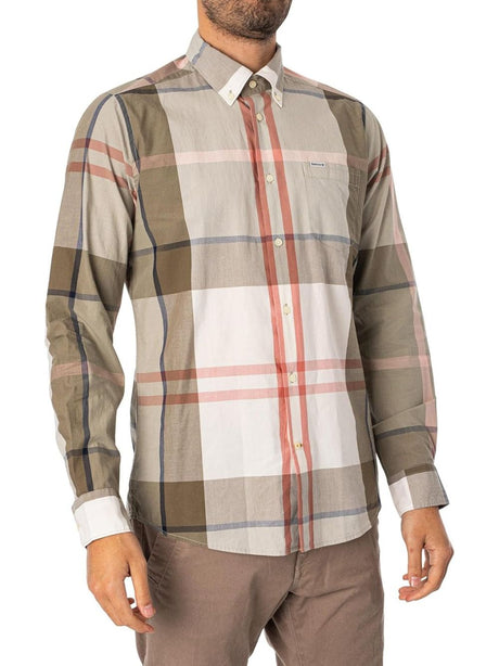 Camicia Barbour harris tailored Uomo - Verde