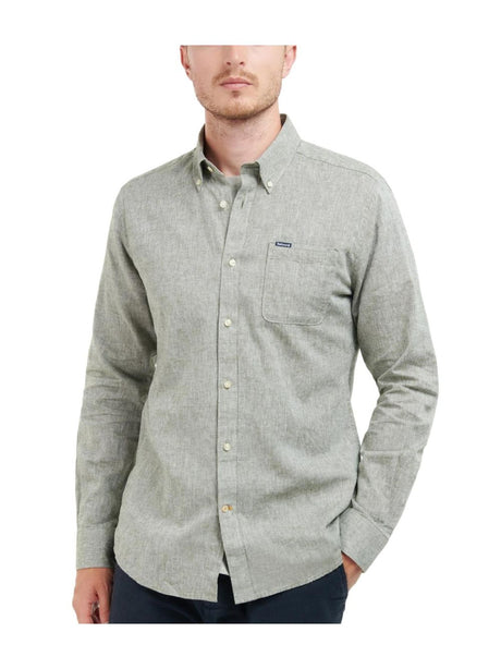 Camicia Barbour nelson tailored Uomo - Oliva