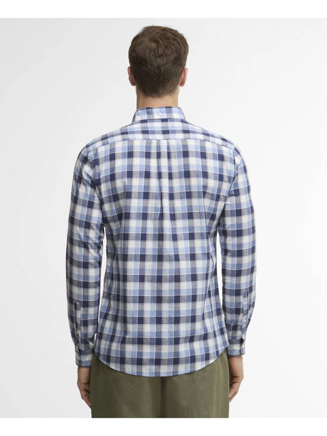Camicia Barbour harwood gingham tailored Uomo - Blu
