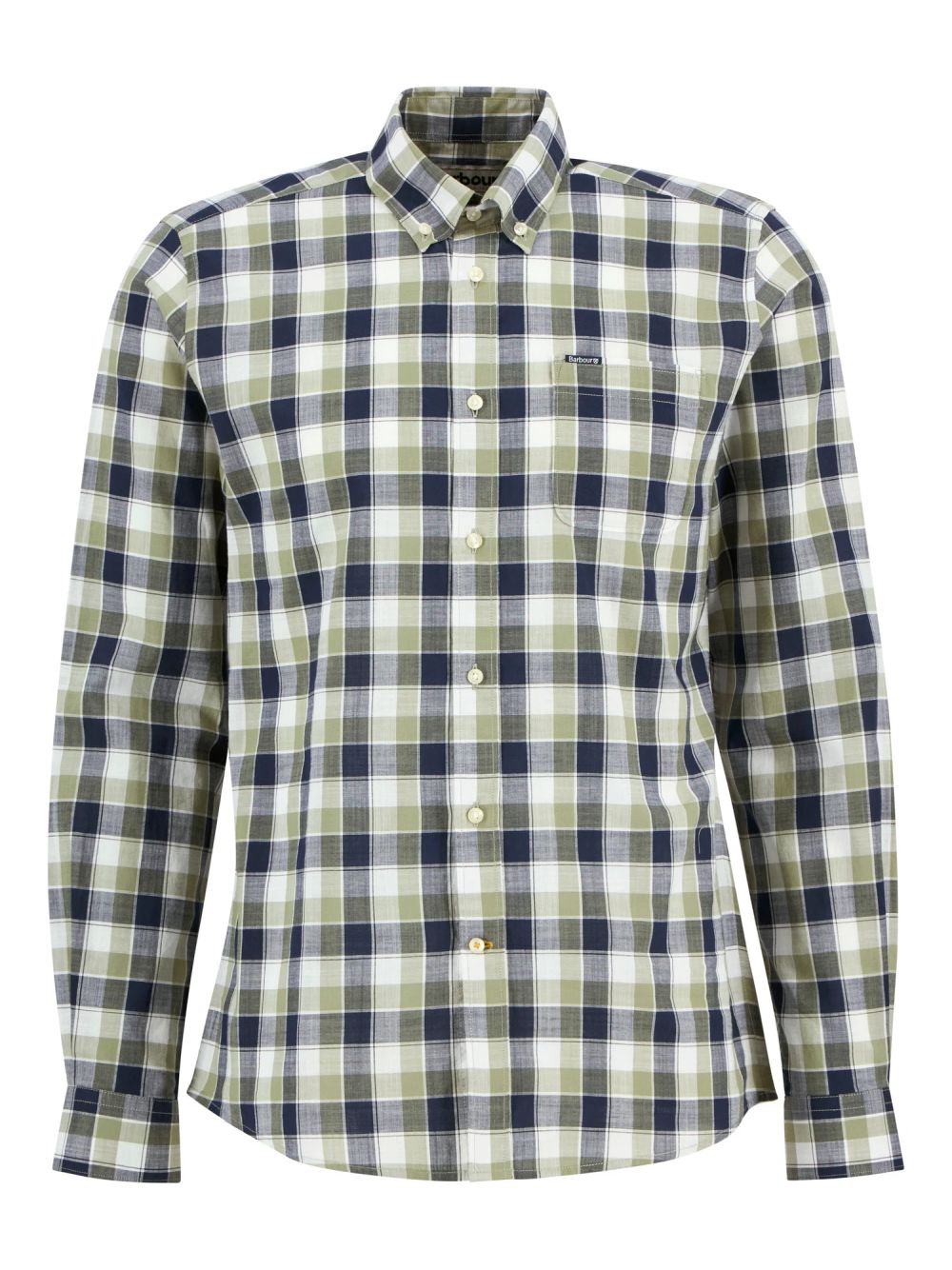 Camicia Barbour harwood gingham tailored Uomo - Oliva