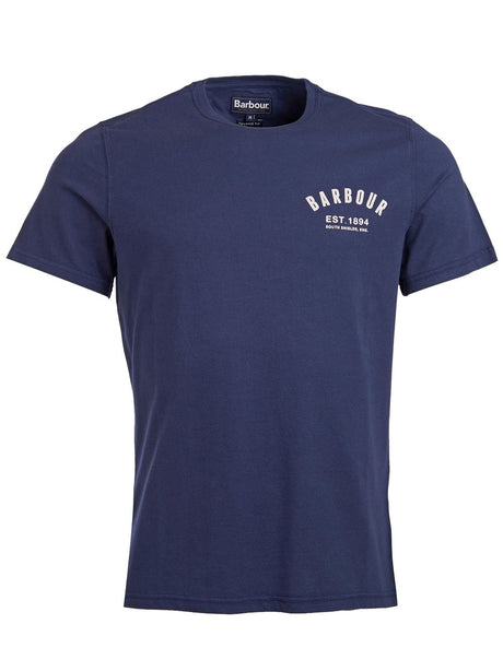 T-shirt Barbour preppy Uomo - Blu