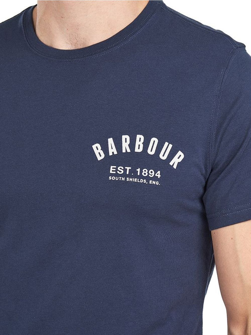 T-shirt Barbour preppy Uomo - Blu