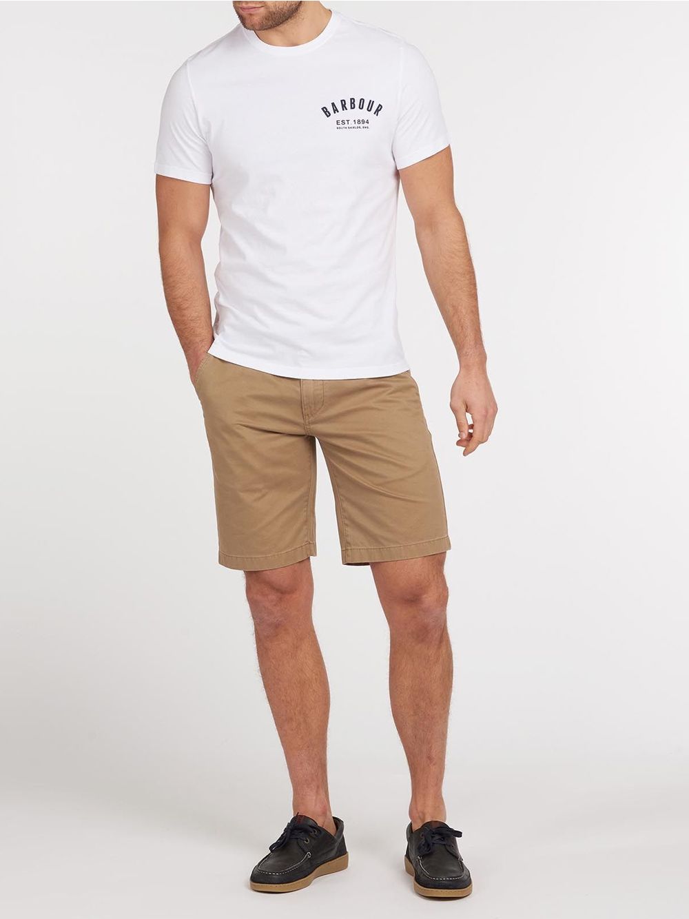 T-shirt Barbour preppy Uomo - Bianco