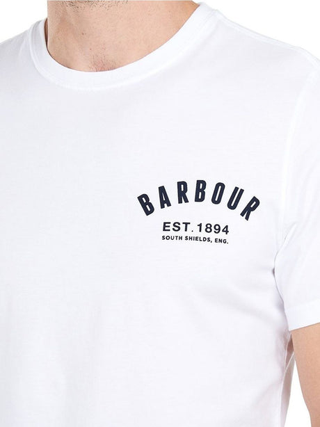 T-shirt Barbour preppy Uomo - Bianco