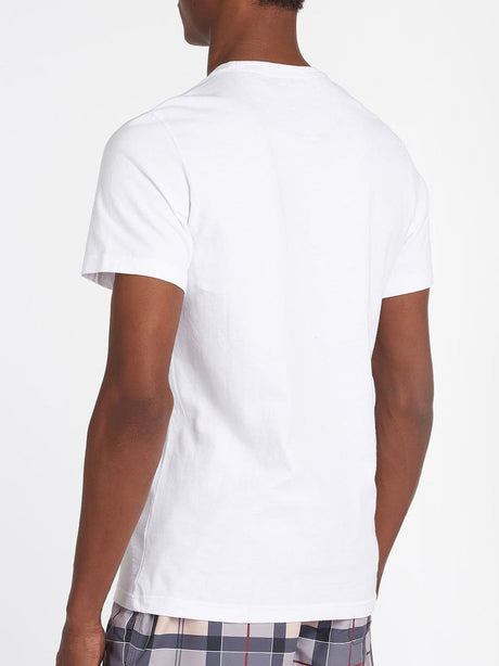 T-shirt Barbour Aboyne tartan Uomo - Bianco