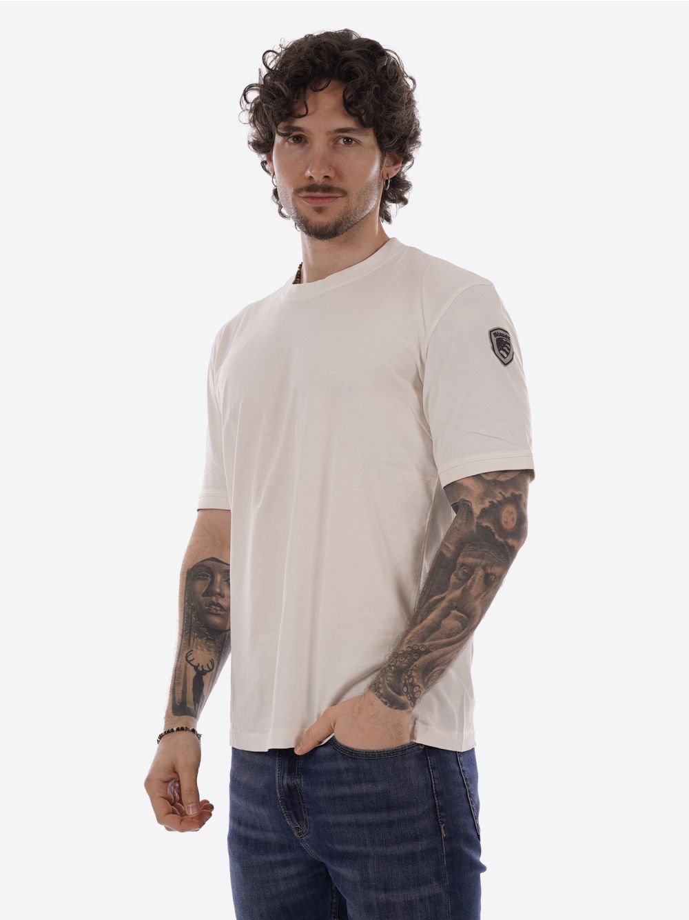 T-shirt Blauer HANSON Uomo - Bianco