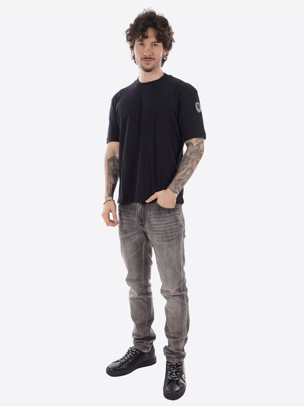 T-shirt Blauer HANSON Uomo - Nero