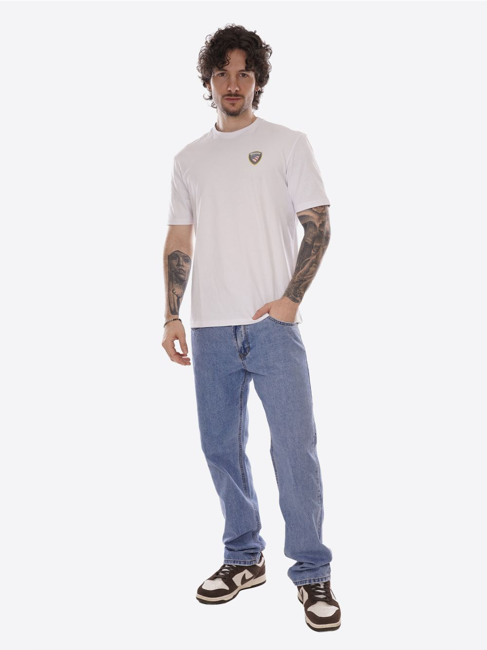 T-shirt Blauer FAXON Uomo - Bianco