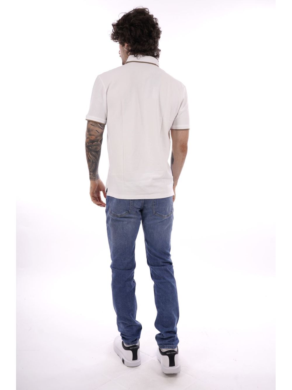 Polo Blauer DAMON Uomo - Bianco