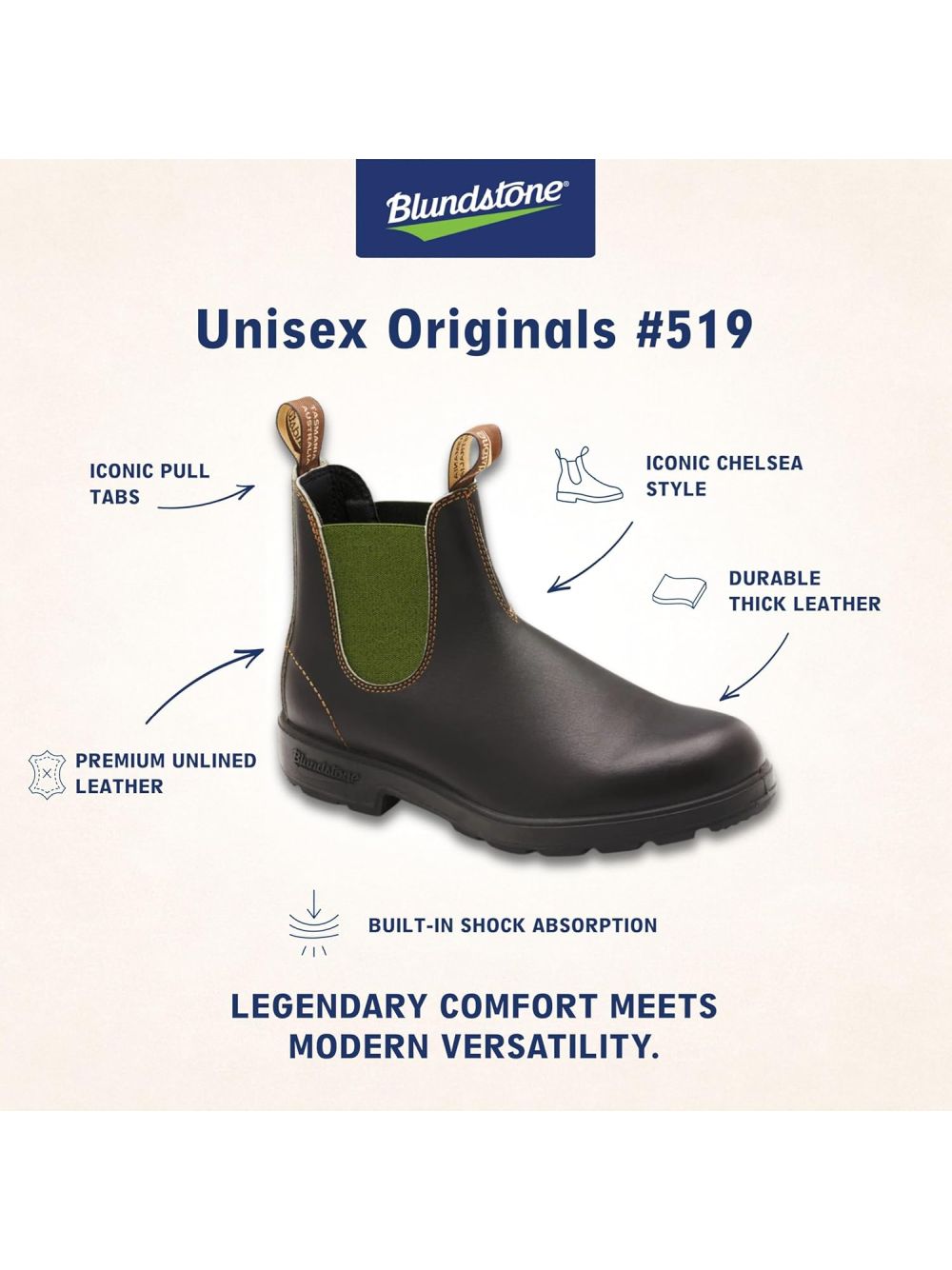 Stivaletti Blundstone stout Unisex - Marrone