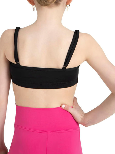 Top Sportivo Capezio piroutte leather Bambina - Nero
