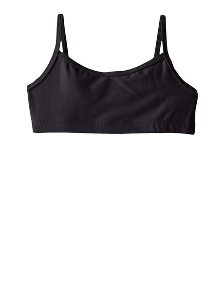 Top Sportivo Capezio piroutte leather Bambina - Nero