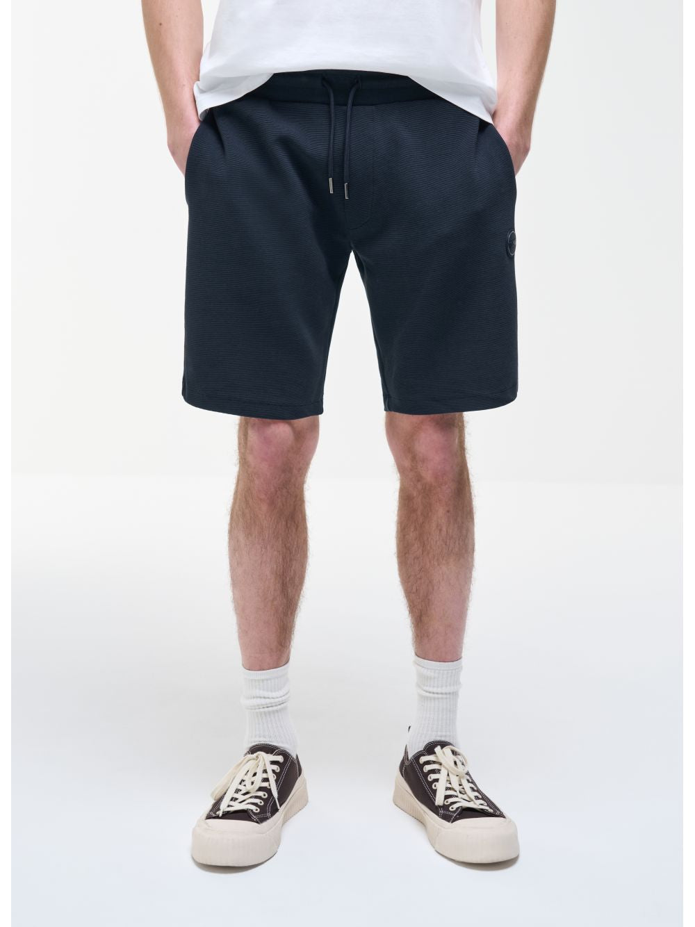 Bermuda Colmar in felpa millerighe Uomo - Navy
