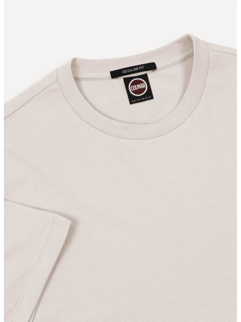 T-shirt Colmar logata in piqué di cotone Uomo - Avorio