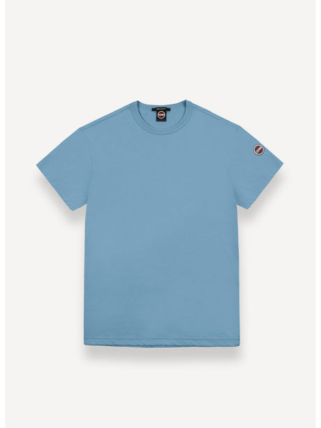 T-shirt Colmar logata in cotone Uomo - Celeste