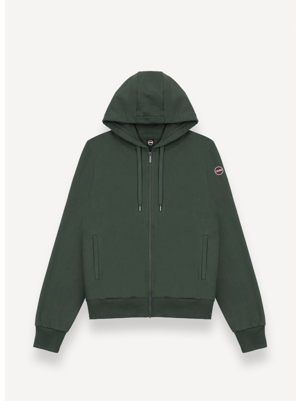 Felpa Colmar con cappuccio e full zip Uomo - Verde