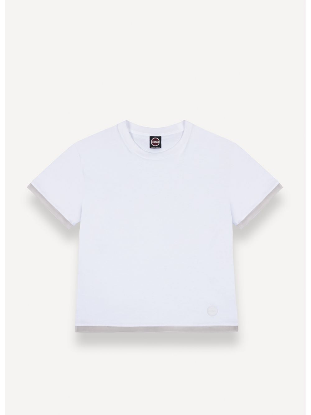 T-shirt Colmar con dettagli in tulle Donna - Bianco
