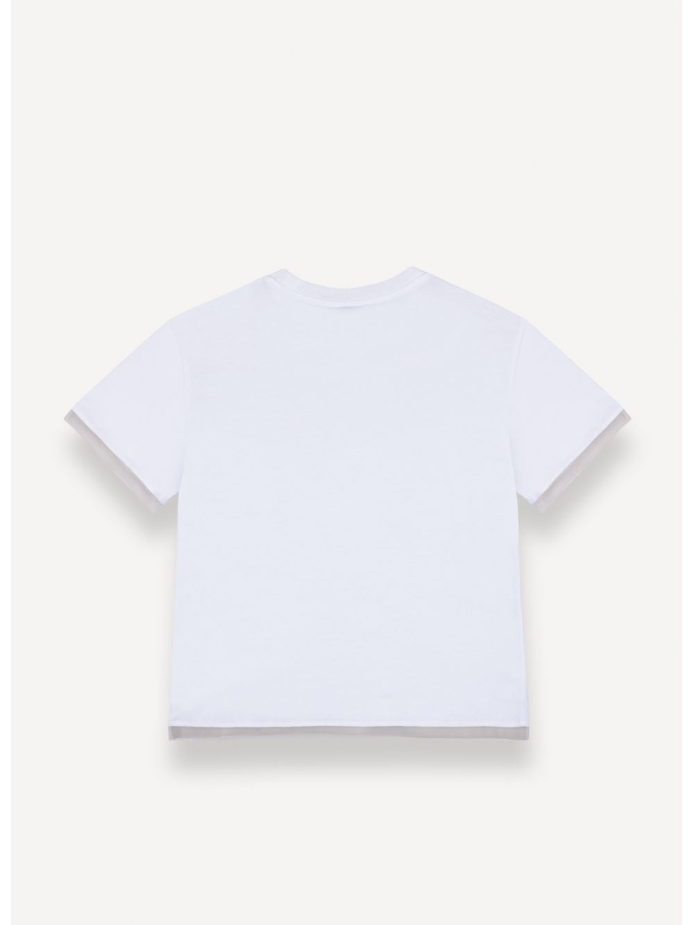 T-shirt Colmar con dettagli in tulle Donna - Bianco