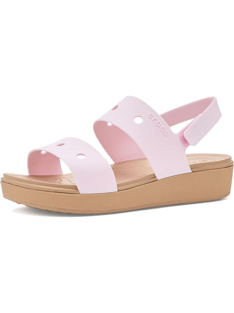 Sandali Crocs BROOKLYN Unisex Bambino - Rosa