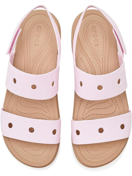 Sandali Crocs BROOKLYN Unisex Bambino - Rosa