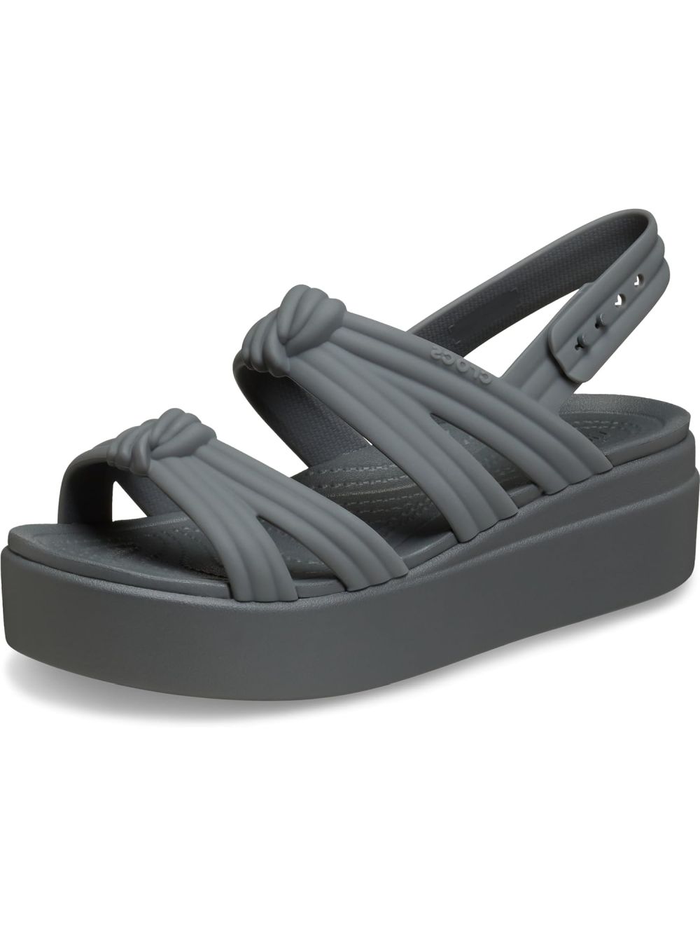 Sandali Crocs BROOKLYN KNOT LOW WEDGE Donna - Grigio