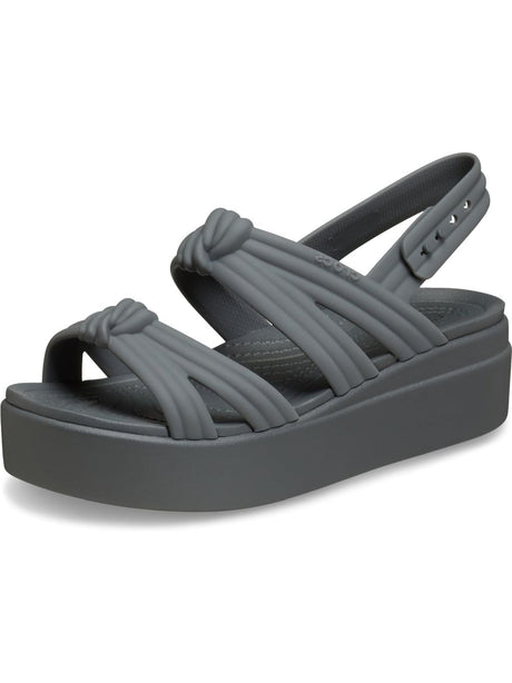 Sandali Crocs BROOKLYN KNOT LOW WEDGE Donna - Grigio