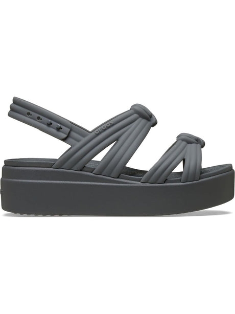 Sandali Crocs BROOKLYN KNOT LOW WEDGE Donna - Grigio