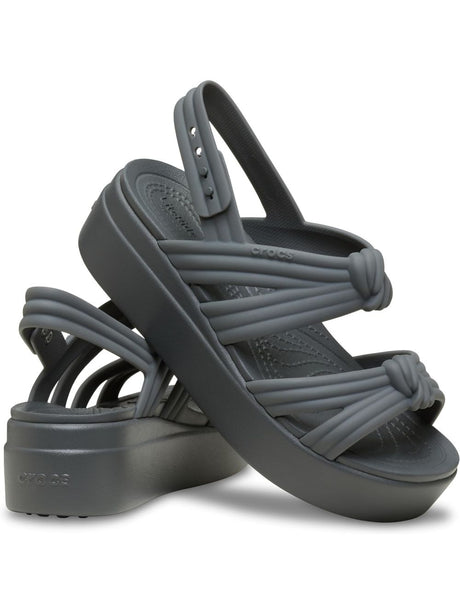 Sandali Crocs BROOKLYN KNOT LOW WEDGE Donna - Grigio