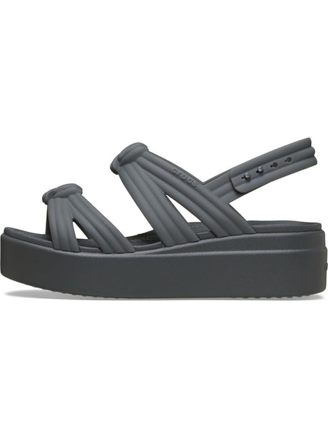 Sandali Crocs BROOKLYN KNOT LOW WEDGE Donna - Grigio