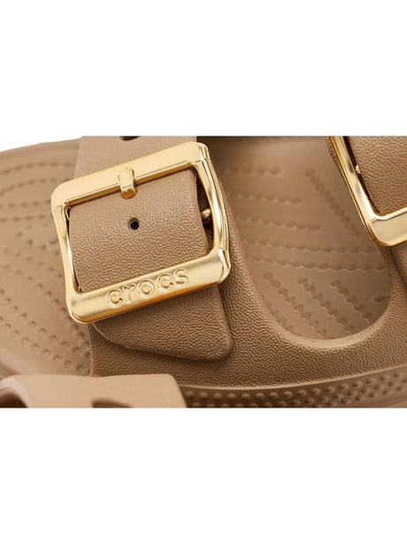 Sandali Crocs SATURDAY METALLIC BUCKLE SNDLW Donna - Beige