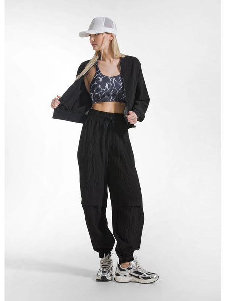 Pantalone Deha JOGGER AMPI EFFETTO STROPICCIATO Donna - Nero