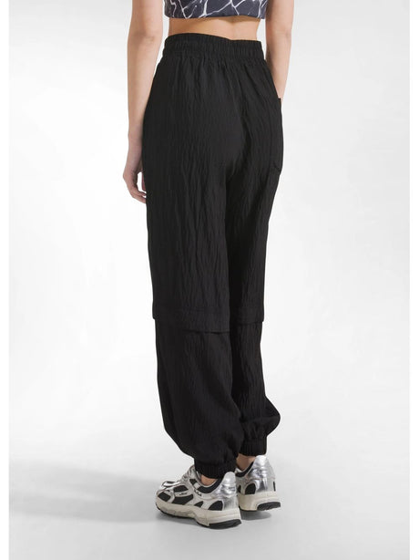 Pantalone Deha JOGGER AMPI EFFETTO STROPICCIATO Donna - Nero