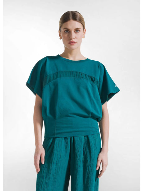 Felpa Deha EFFETTO STROPICCIATO Donna - Verde