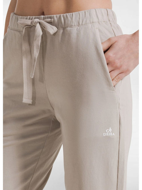 Pantalone Deha JOGGER IN TESSUTO STRETCH Donna - Beige