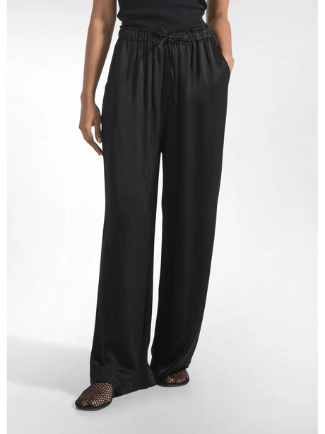 Pantalone Deha PALAZZO IN SATIN Donna - Nero