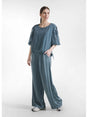 Pantalone Deha PALAZZO IN SATIN Donna - Verde