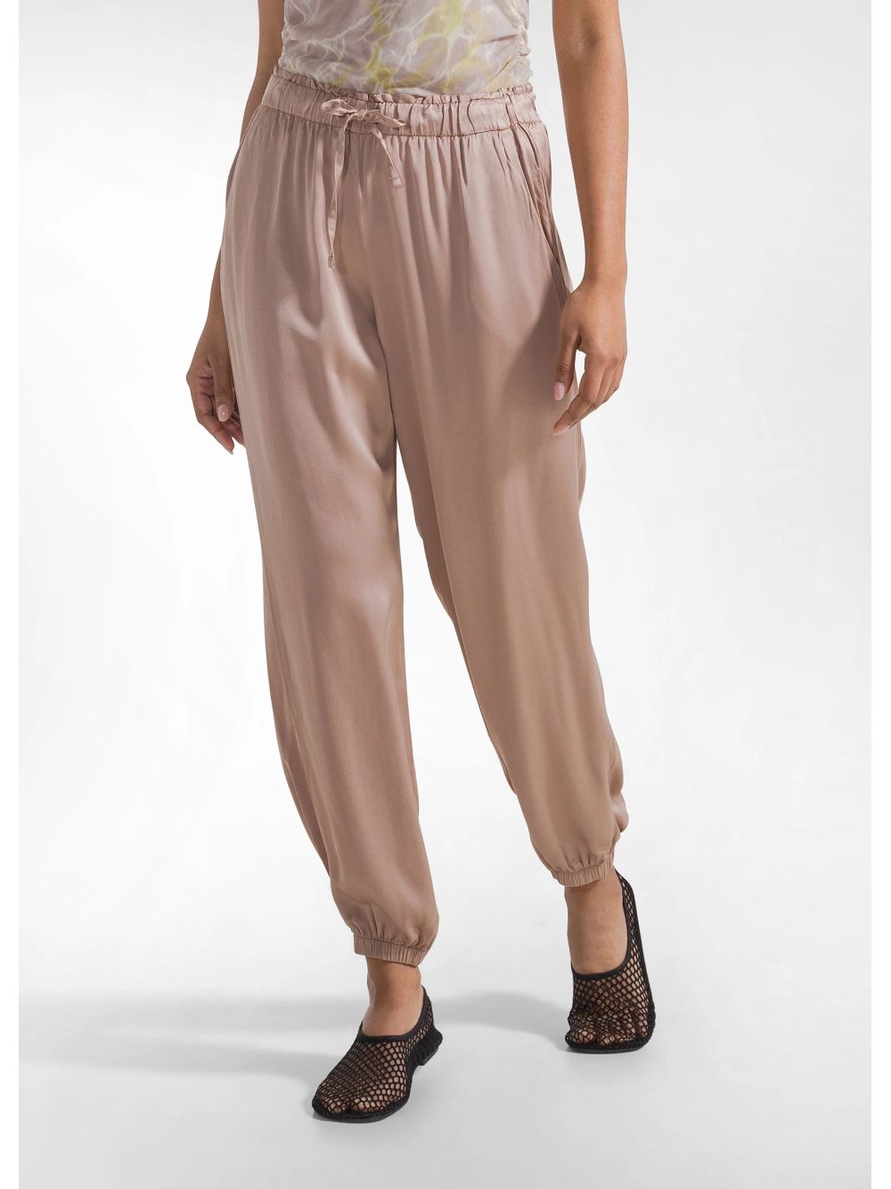 Pantalone Deha JOGGER IN SATIN Donna - Marrone