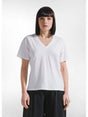 T-shirt Deha FLAMMÈ SCOLLO AMPIO Donna - Bianco
