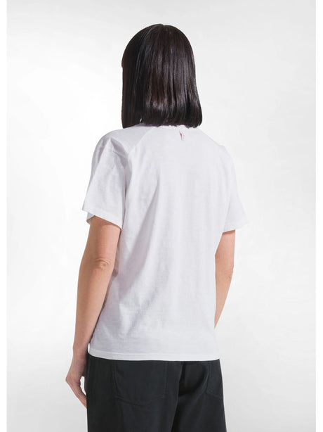 T-shirt Deha FLAMMÈ SCOLLO AMPIO Donna - Bianco