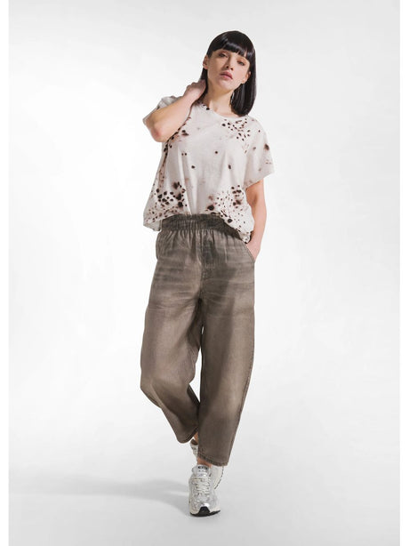 Pantalone Deha BALLOON DENIM EFFECT Donna - Nero