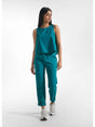 Pantalone Deha DRITTI IN POPLINE ELASTICIZZATO Donna - Verde