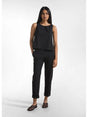 Pantalone Deha DRITTI IN POPLINE Donna - Nero