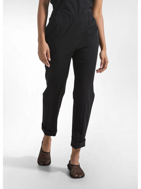 Pantalone Deha DRITTI IN POPLINE Donna - Nero