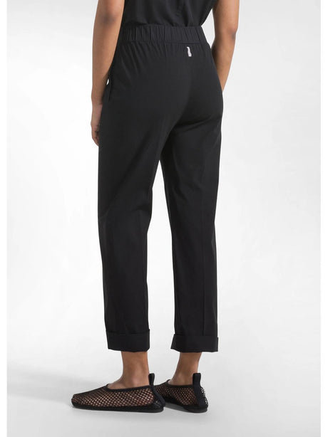 Pantalone Deha DRITTI IN POPLINE Donna - Nero