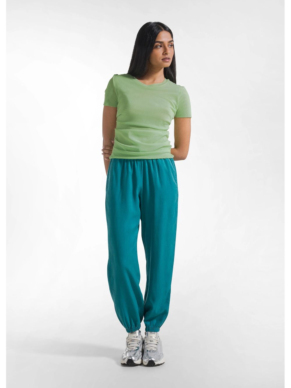 Pantalone Deha JOGGER IN LYOCELL Donna - Verde