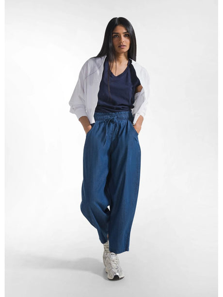 Pantalone Deha BALLOON IN DENIM LYOCELL Donna - Denim
