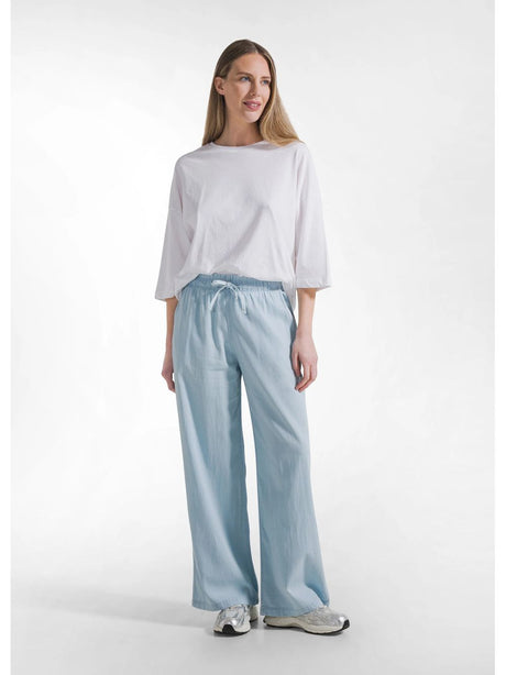 Pantalone Deha PALAZZO IN DENIM LYOCELL Donna - Denim