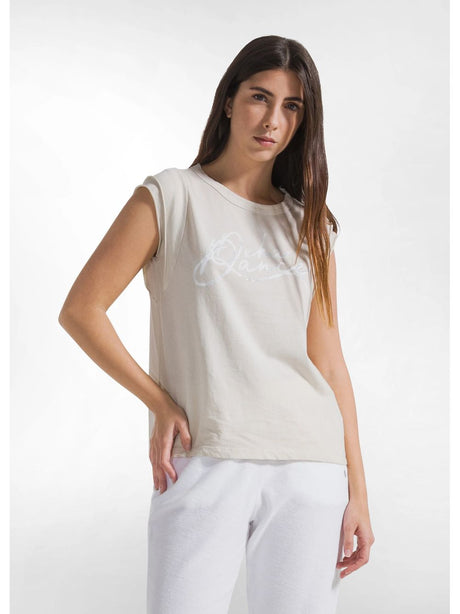 T-shirt Deha GRAFICA EFFETTO FADE Donna - Beige