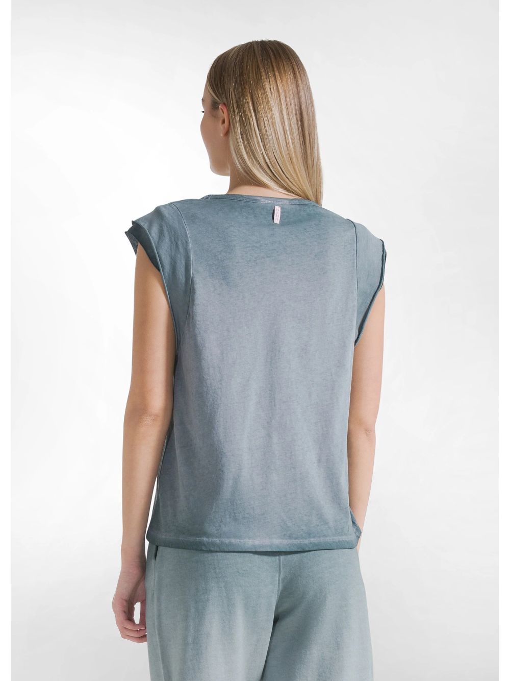 T-shirt Deha GRAFICA EFFETTO FADE Donna - Verde